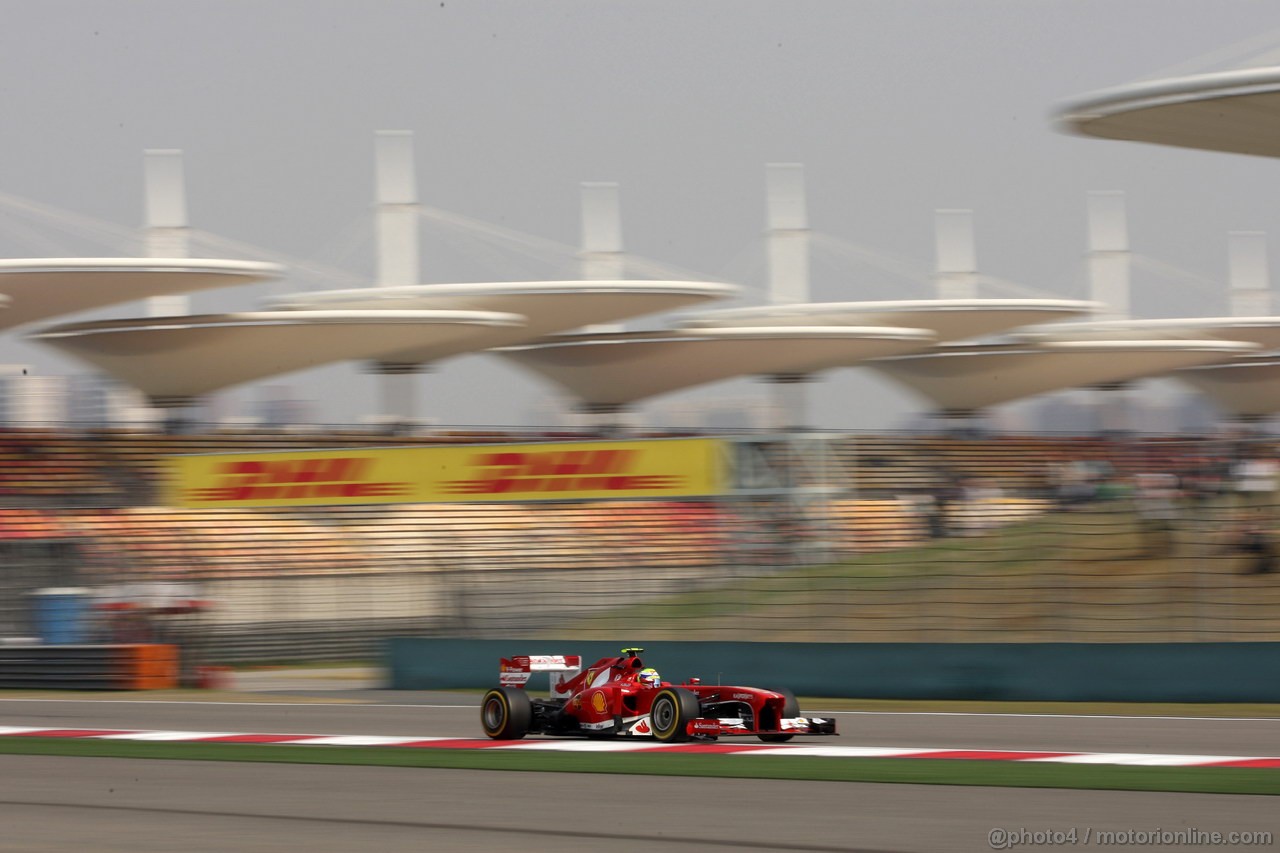 GP CINA, 12.04.2013- Prove Libere 2, Felipe Massa (BRA) Ferrari F138 