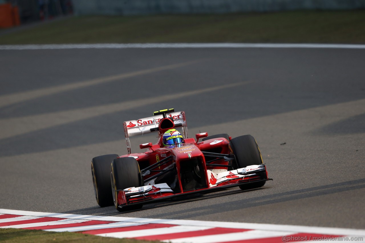 GP CINA, 12.04.2013- Prove Libere 2, Felipe Massa (BRA) Ferrari F138 