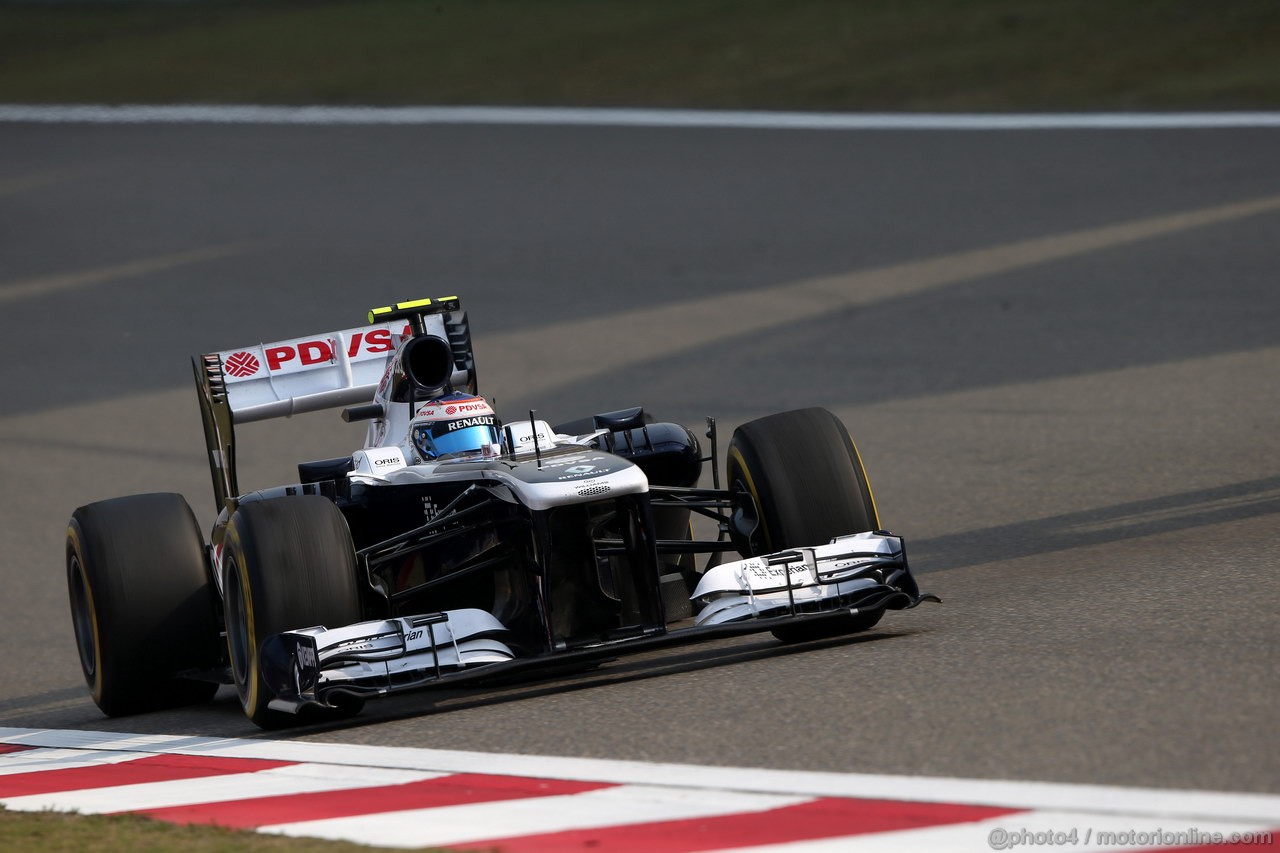 GP CINA, 12.04.2013- Prove Libere 2, Valtteri Bottas (FIN), Williams F1 Team FW35 