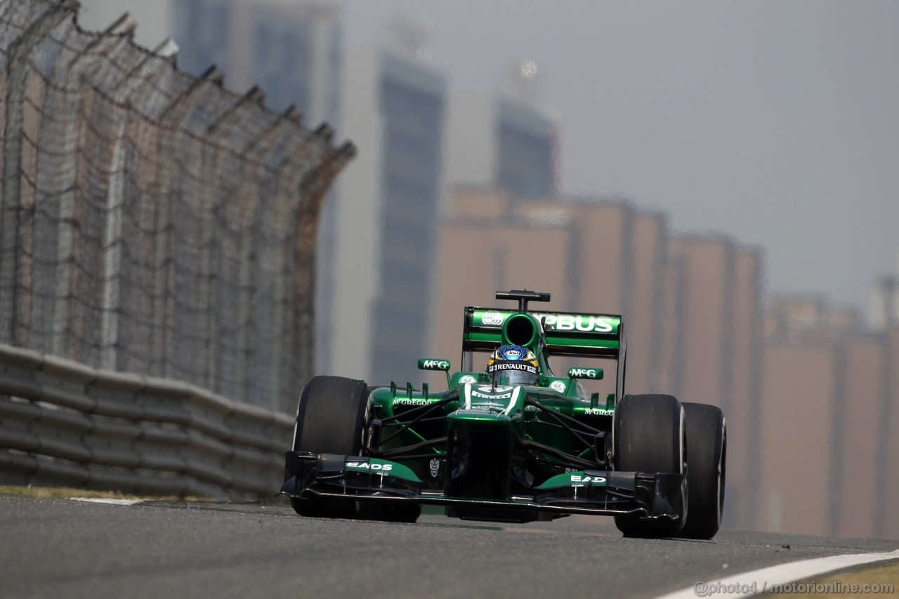 GP CINA, 12.04.2013- Prove Libere 2, Charles Pic (FRA) Caterham F1 Team CT03 