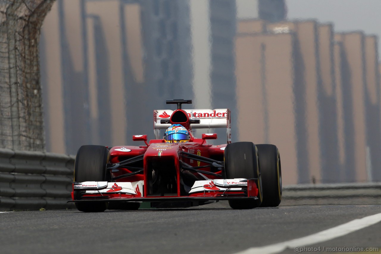 GP CINA, 12.04.2013- Prove Libere 2, Fernando Alonso (ESP) Ferrari F138 