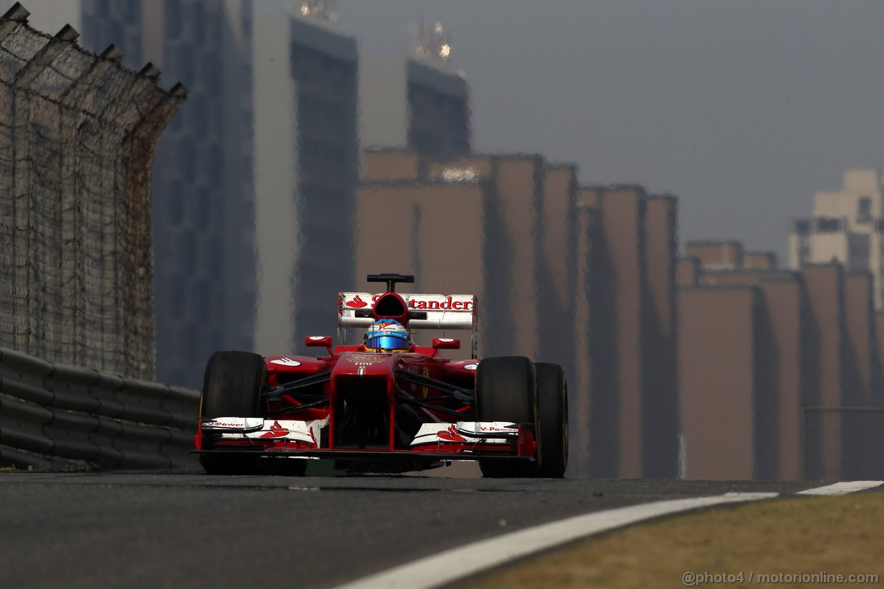 GP CINA, 12.04.2013- Prove Libere 2, Fernando Alonso (ESP) Ferrari F138 