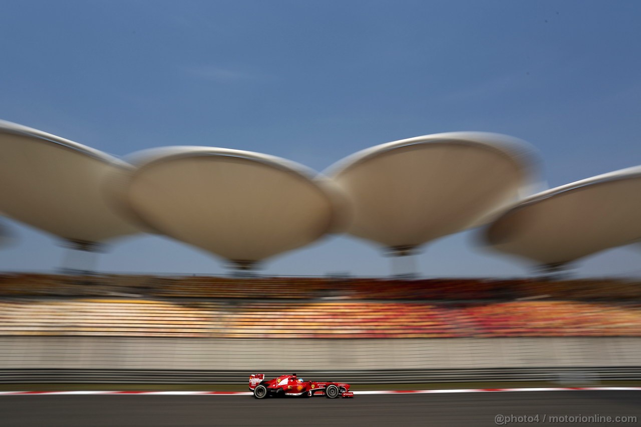 GP CINA, 12.04.2013- Prove Libere 2, Fernando Alonso (ESP) Ferrari F138 