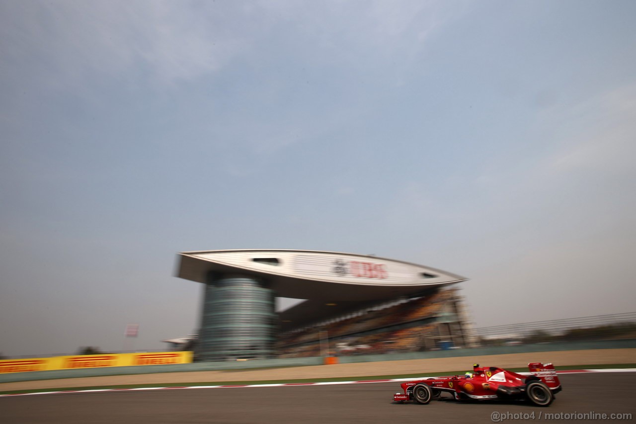 GP CINA, 12.04.2013- Prove Libere 2, Felipe Massa (BRA) Ferrari F138 