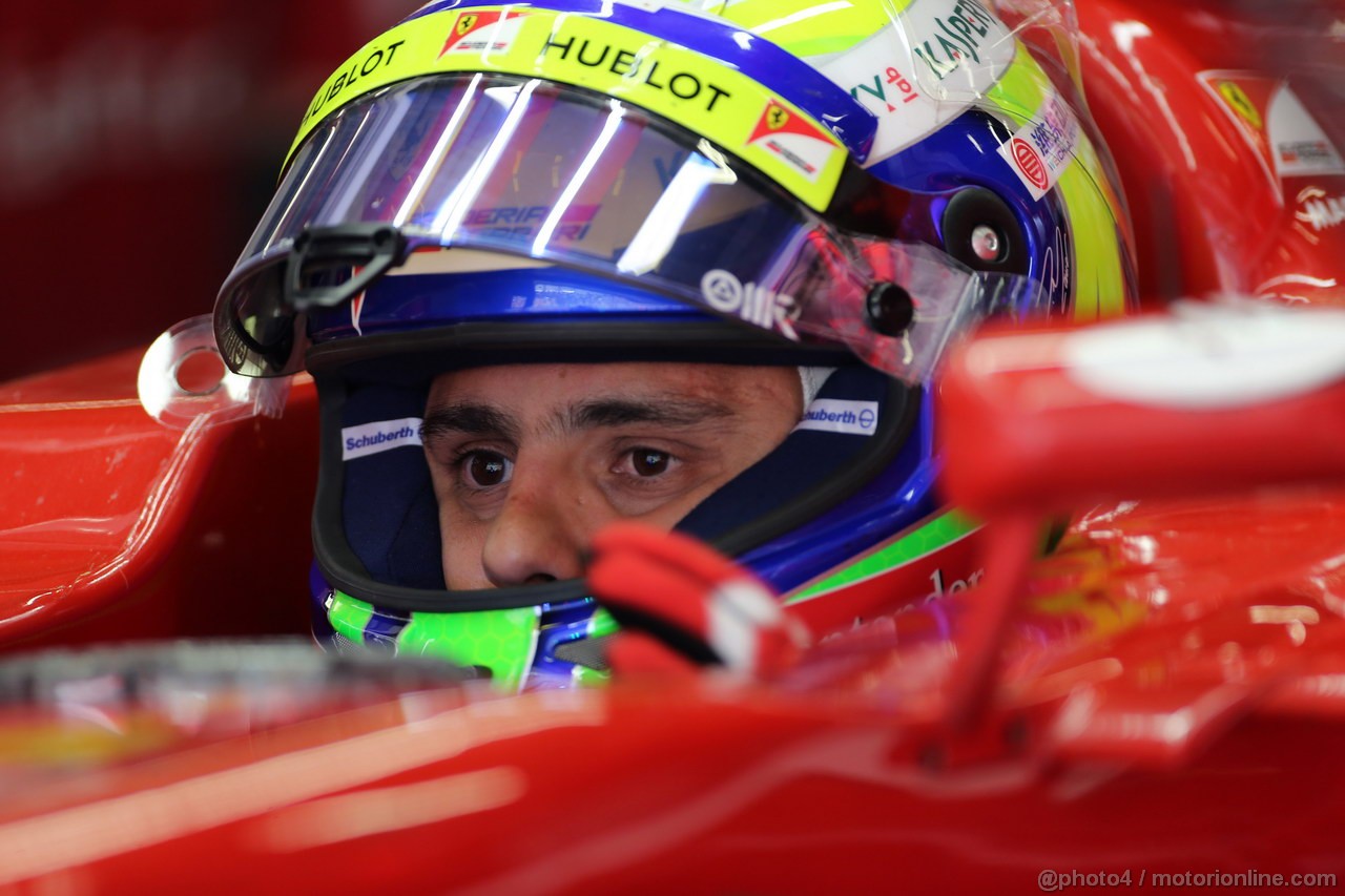 GP CINA, 12.04.2013- Prove Libere 2, Felipe Massa (BRA) Ferrari F138 