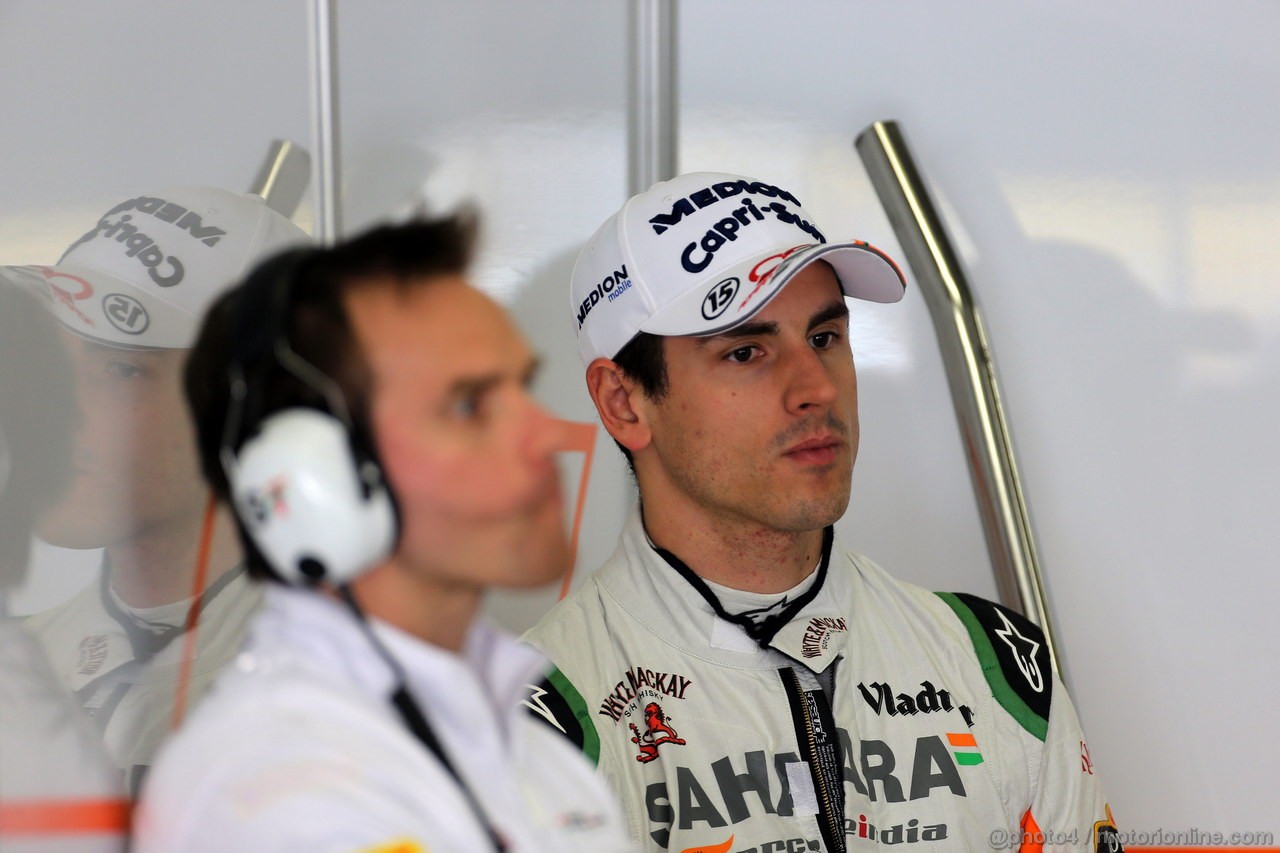 GP CINA, 12.04.2013- Prove Libere 2, Adrian Sutil (GER), Sahara Force India F1 Team VJM06 