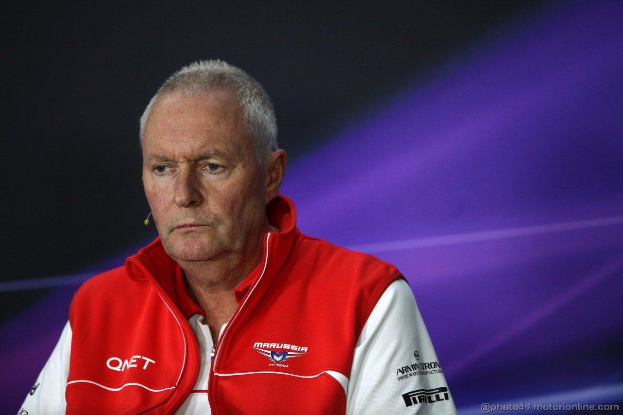 GP CINA, 12.04.2013- Conferenza Stampa, John Booth, Marussia