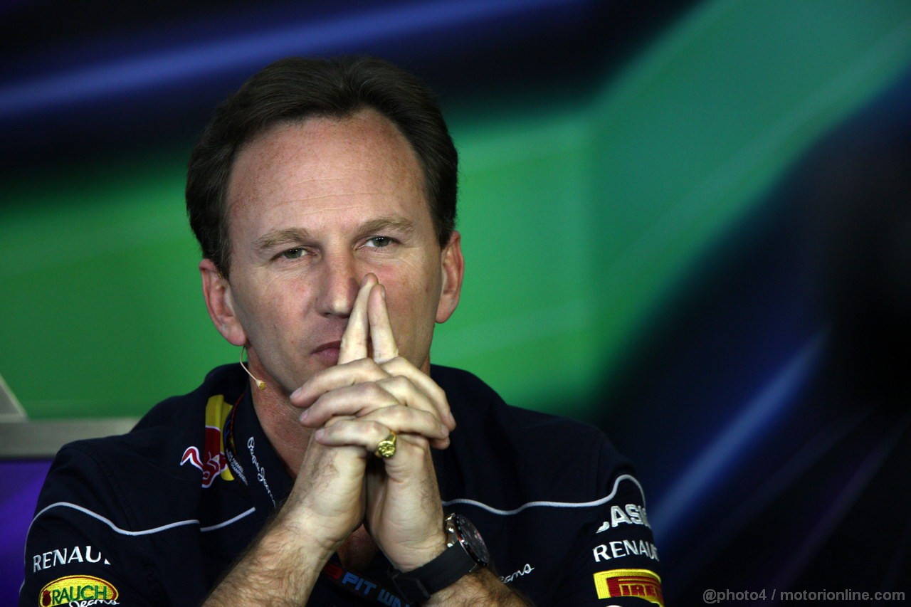 GP CINA, 12.04.2013- Conferenza Stampa, Christian Horner (GBR), Red Bull Racing, Sporting Director 
