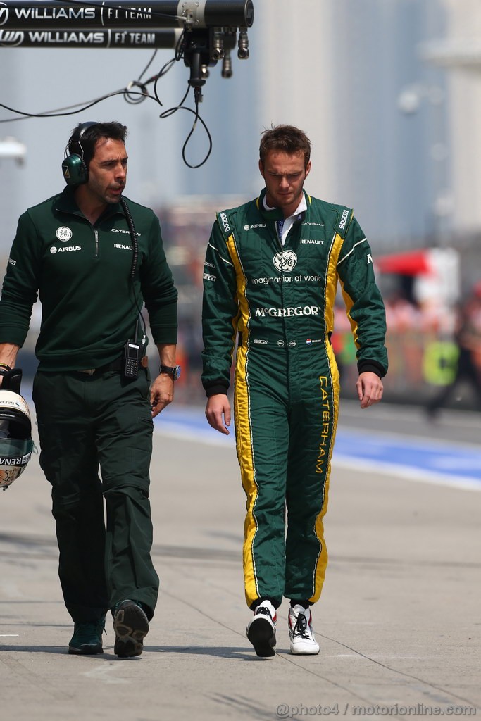 GP CINA, 12.04.2013- Prove Libere 2, Giedo Van der Garde (NED), Caterham F1 Team CT03 
