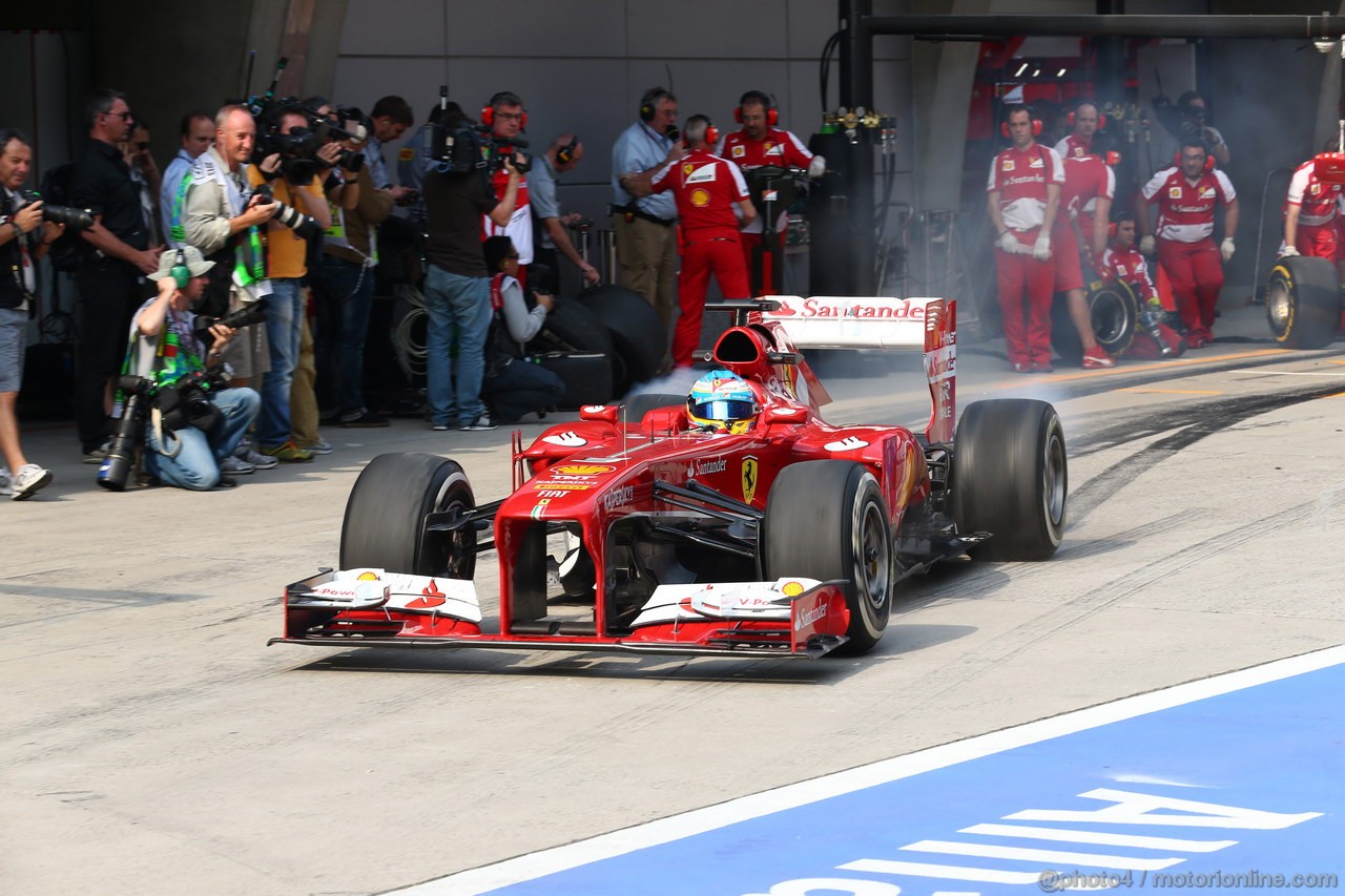 GP CINA, 12.04.2013- Prove Libere 2, Fernando Alonso (ESP) Ferrari F138 