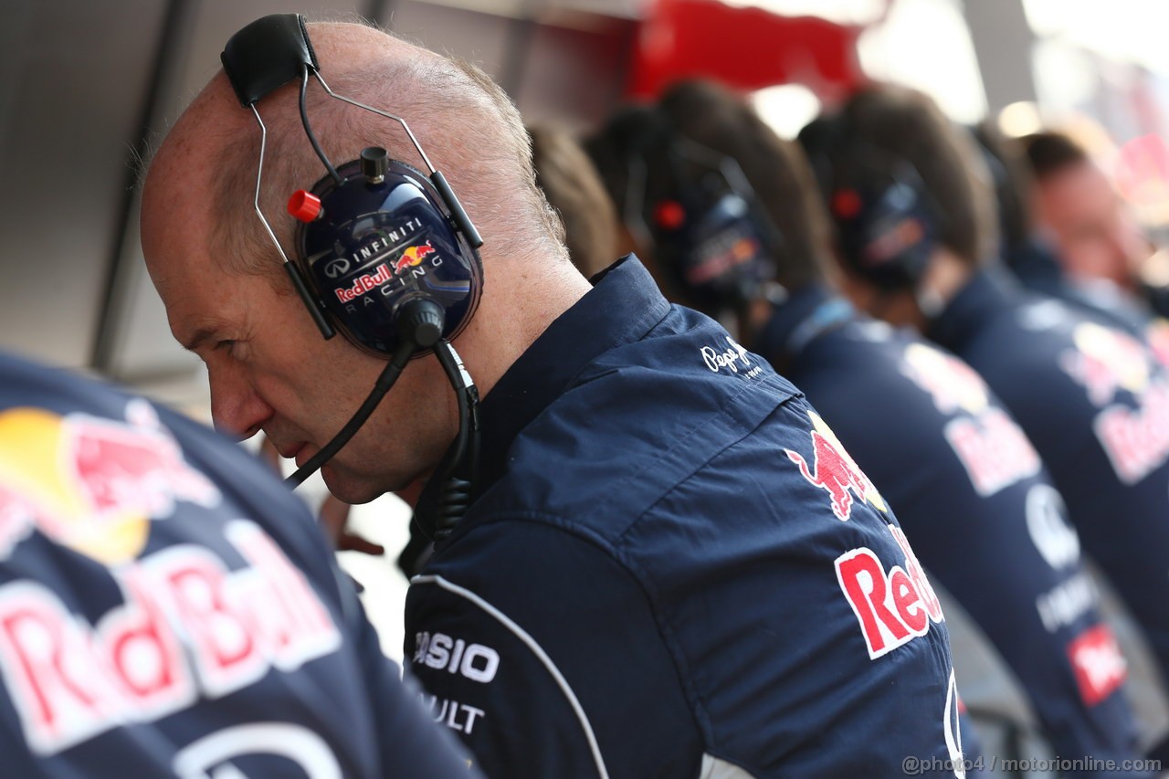 GP CINA, 12.04.2013- Prove Libere 2, Adrian Newey (GBR), Red Bull Racing , Technical Operations Director 