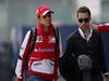 GP CINA, 12.04.2013- Felipe Massa (BRA) Ferrari F138 e Nicola Todt (FRA), Manager di Felipe Massa 