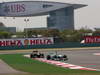 GP CINA, 12.04.2013- Free Practice 1, Lewis Hamilton (GBR) Mercedes AMG F1 W04 davanti a Kimi Raikkonen (FIN) Lotus F1 Team E21 