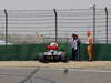 GP CINA, 12.04.2013- Free Practice 1, Crash, Sergio Perez (MEX) McLaren MP4-28