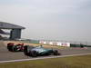 GP CINA, 12.04.2013- Free Practice 1,Kimi Raikkonen (FIN) Lotus F1 Team E21 e Lewis Hamilton (GBR) Mercedes AMG F1 W04 