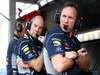 GP CINA, 12.04.2013- Free Practice 2, Adrian Newey (GBR), Red Bull Racing , Technical Operations Director e Christian Horner (GBR), Red Bull Racing, Sporting Director 