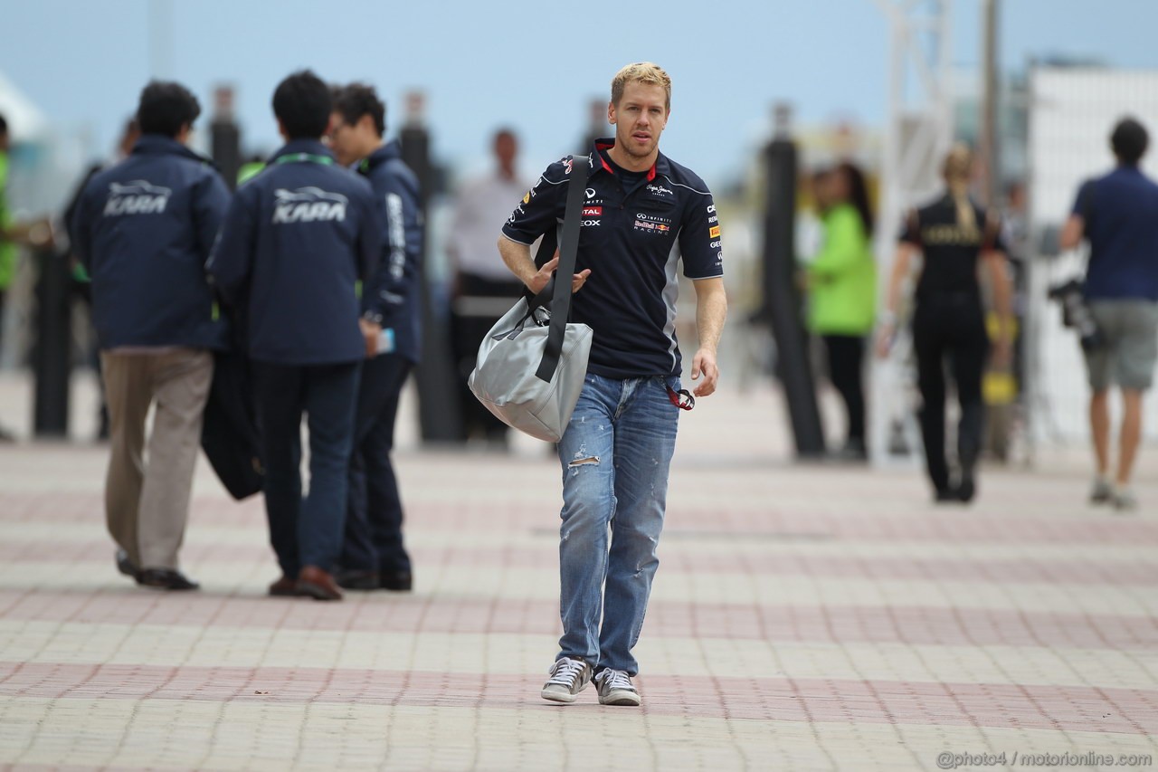 GP COREA, 06.10.2013- Sebastian Vettel (GER) Red Bull Racing RB9