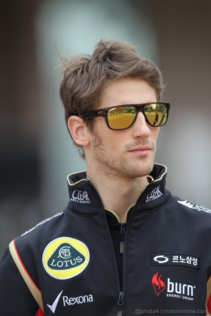 GP COREA, 06.10.2013- Romain Grosjean (FRA) Lotus F1 Team E213