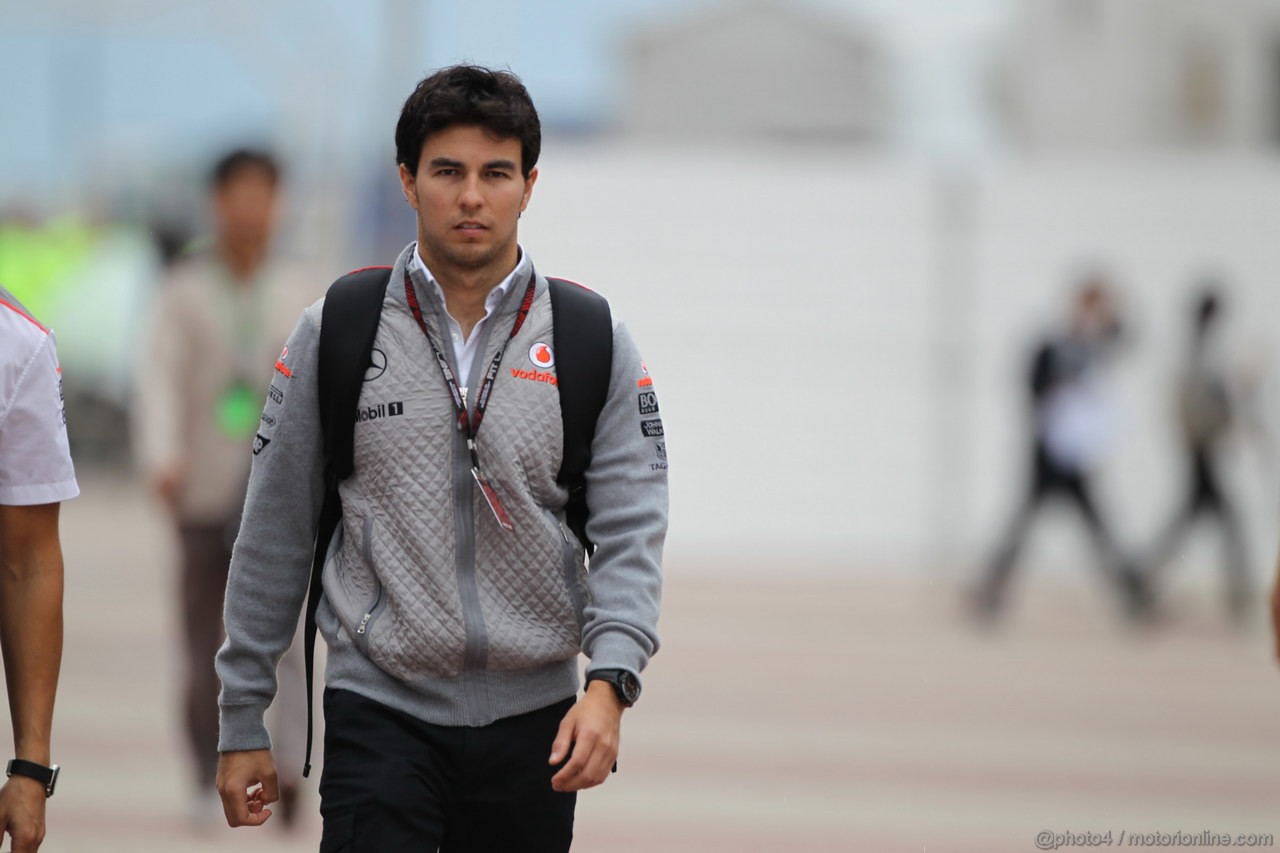 GP COREA, 06.10.2013- Sergio Perez (MEX) McLaren MP4-28