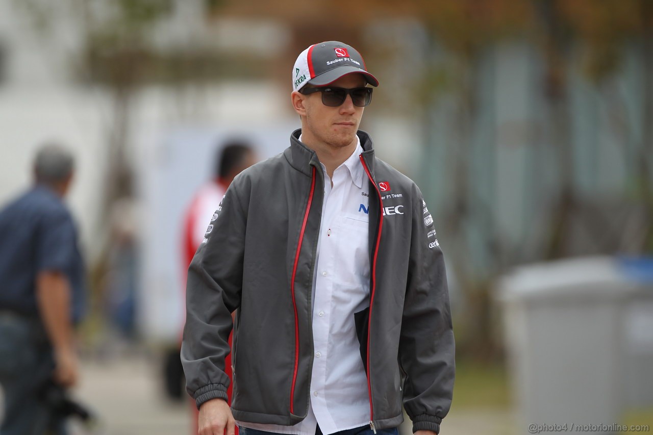 GP COREA, 06.10.2013- Nico Hulkenberg (GER) Sauber F1 Team C32