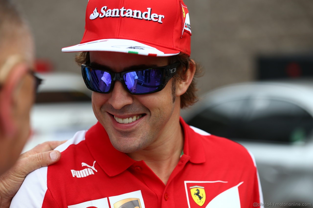 GP COREA, 06.10.2013- Driver parade,Fernando Alonso (ESP) Ferrari F138