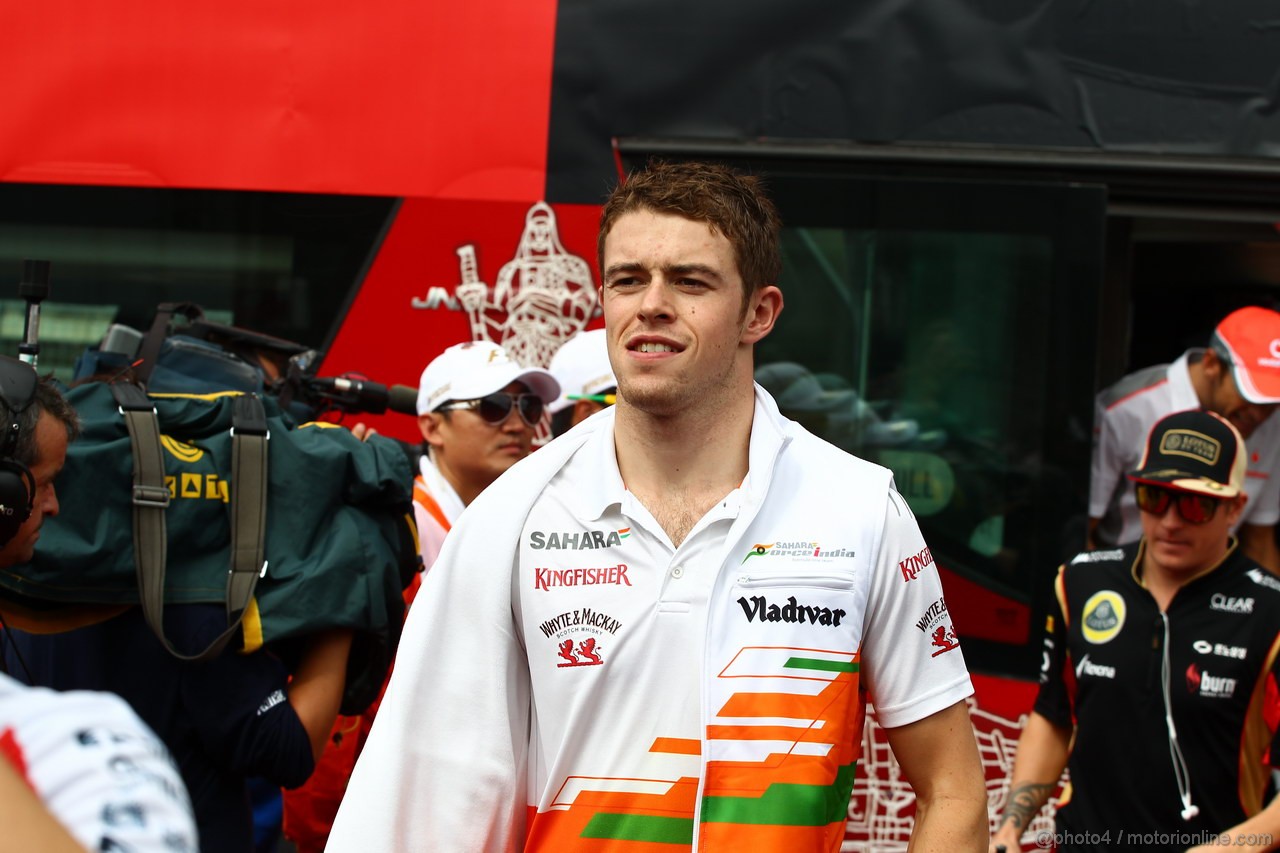 GP COREA, 06.10.2013- Driver parade, Paul di Resta (GBR) Sahara Force India F1 Team VJM06