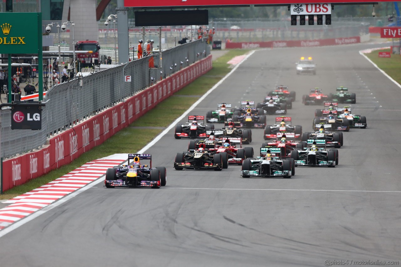 GP COREA, 06.10.2013- Gara: Start of the race