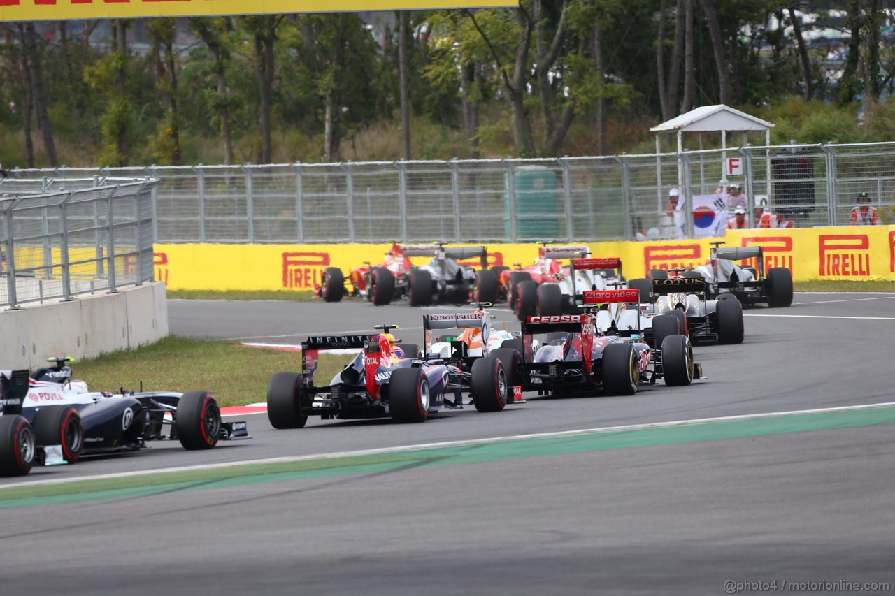GP COREA, 06.10.2013- Gara: Start of the race