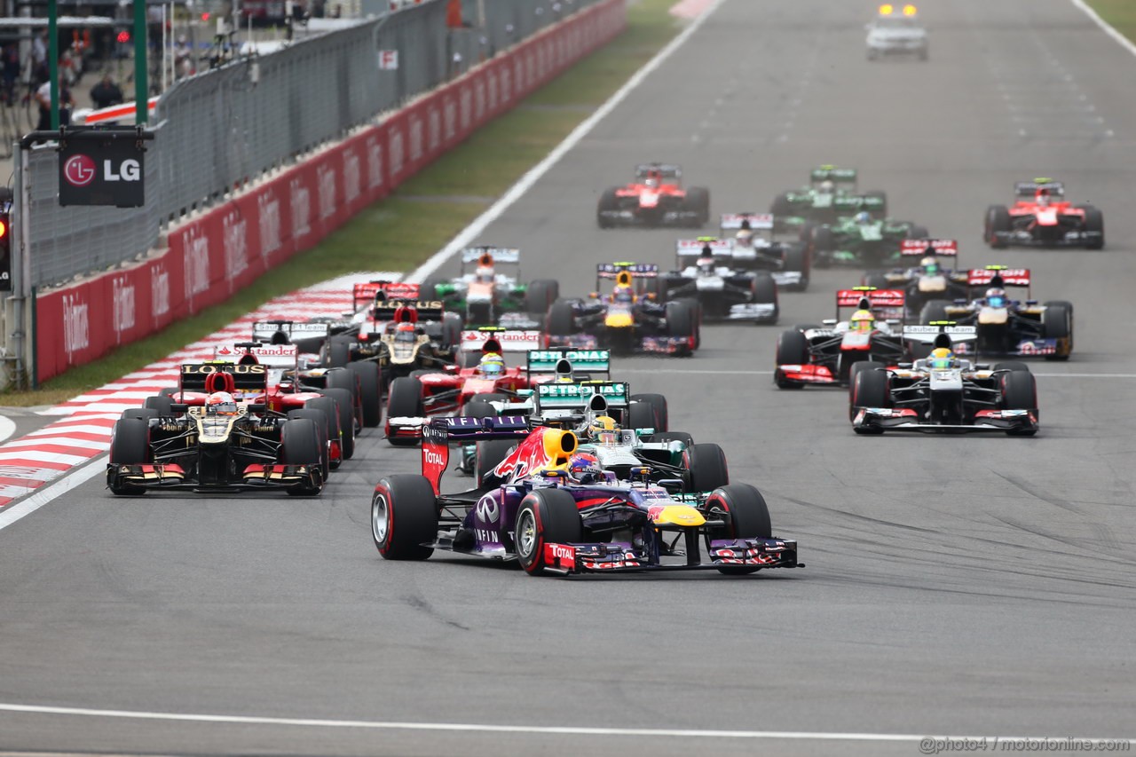 GP COREA, 06.10.2013- Gara: Start of the race