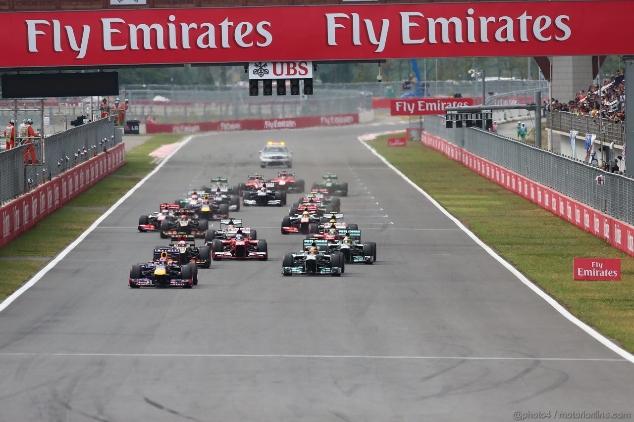 GP COREA, 06.10.2013- Gara: Start of the race