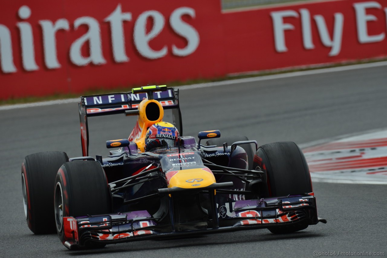 GP COREA, 06.10.2013- Gara: Mark Webber (AUS) Red Bull Racing RB9 