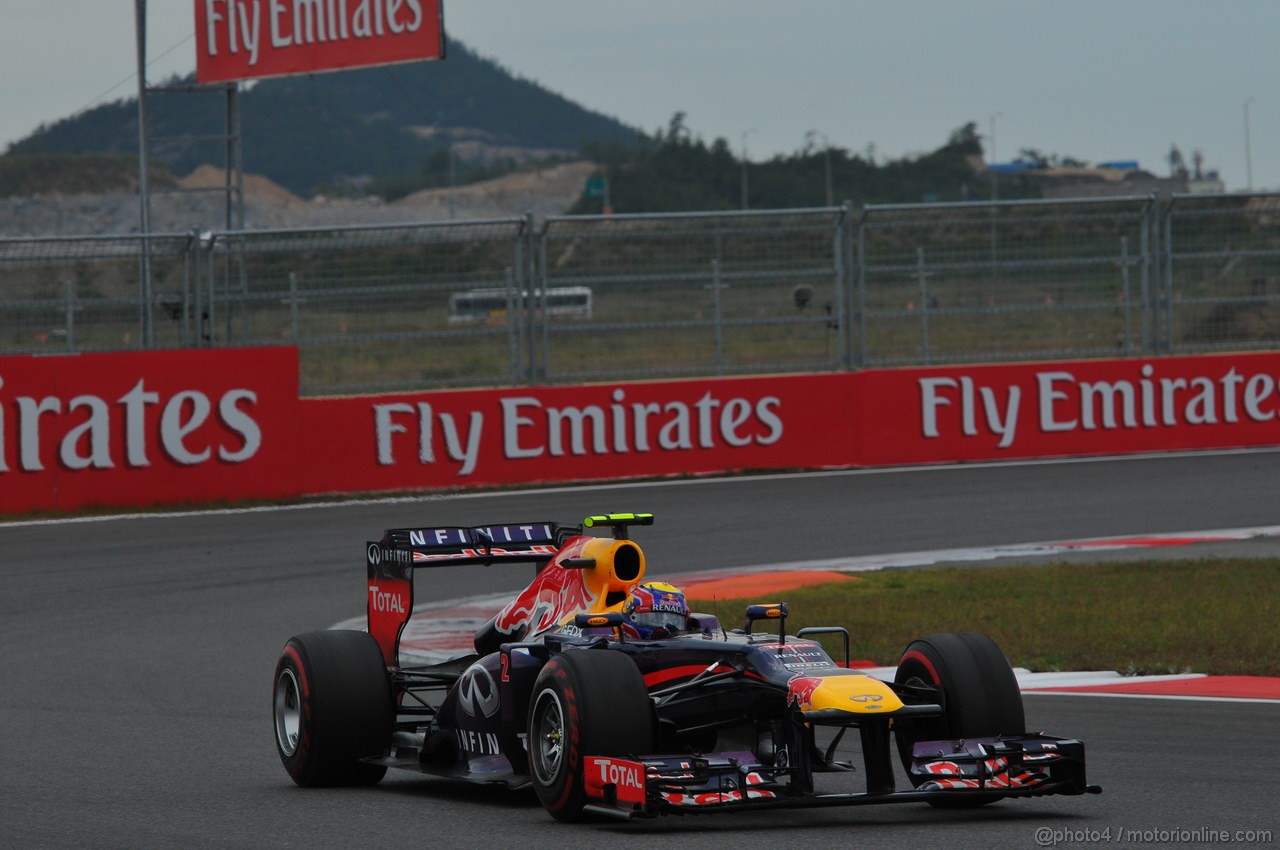 GP COREA, 06.10.2013- Gara: Mark Webber (AUS) Red Bull Racing RB9 