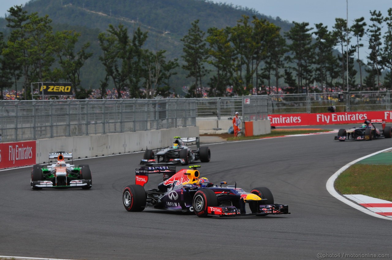 GP COREA, 06.10.2013- Gara: Mark Webber (AUS) Red Bull Racing RB9 