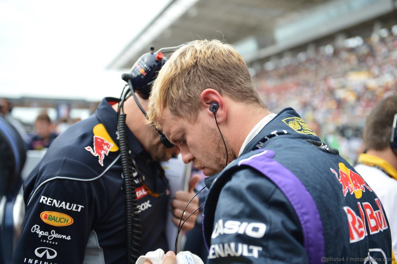 GP COREA, 06.10.2013- Gara: Sebastian Vettel (GER) Red Bull Racing RB9 