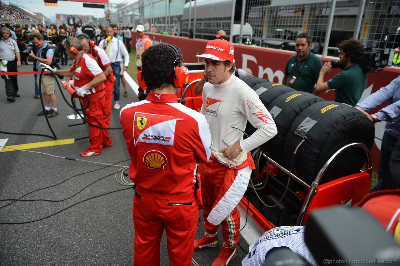 GP COREA, 06.10.2013- Gara: Fernando Alonso (ESP) Ferrari F138 