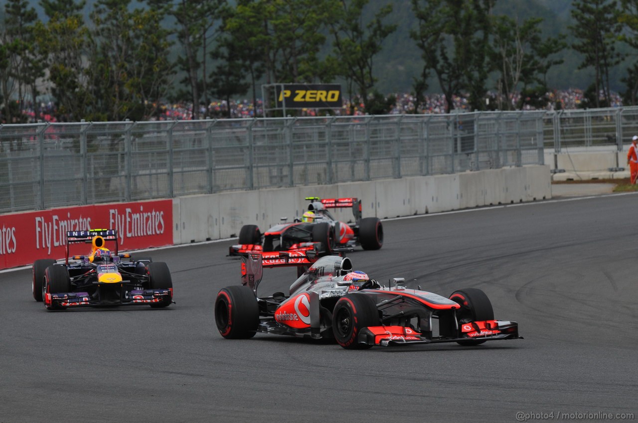 GP COREA, 06.10.2013- Gara: Jenson Button (GBR) McLaren Mercedes MP4-28 