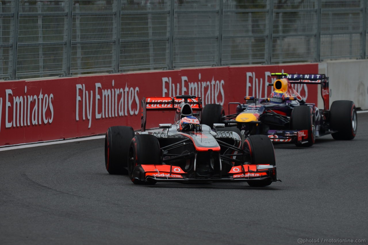 GP COREA, 06.10.2013- Gara: Jenson Button (GBR) McLaren Mercedes MP4-28 