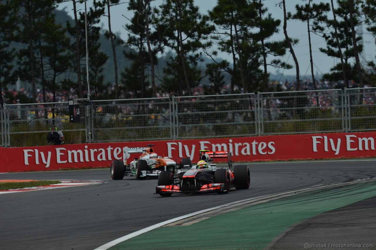 GP COREA, 06.10.2013- Gara: Sergio Perez (MEX) McLaren MP4-28 