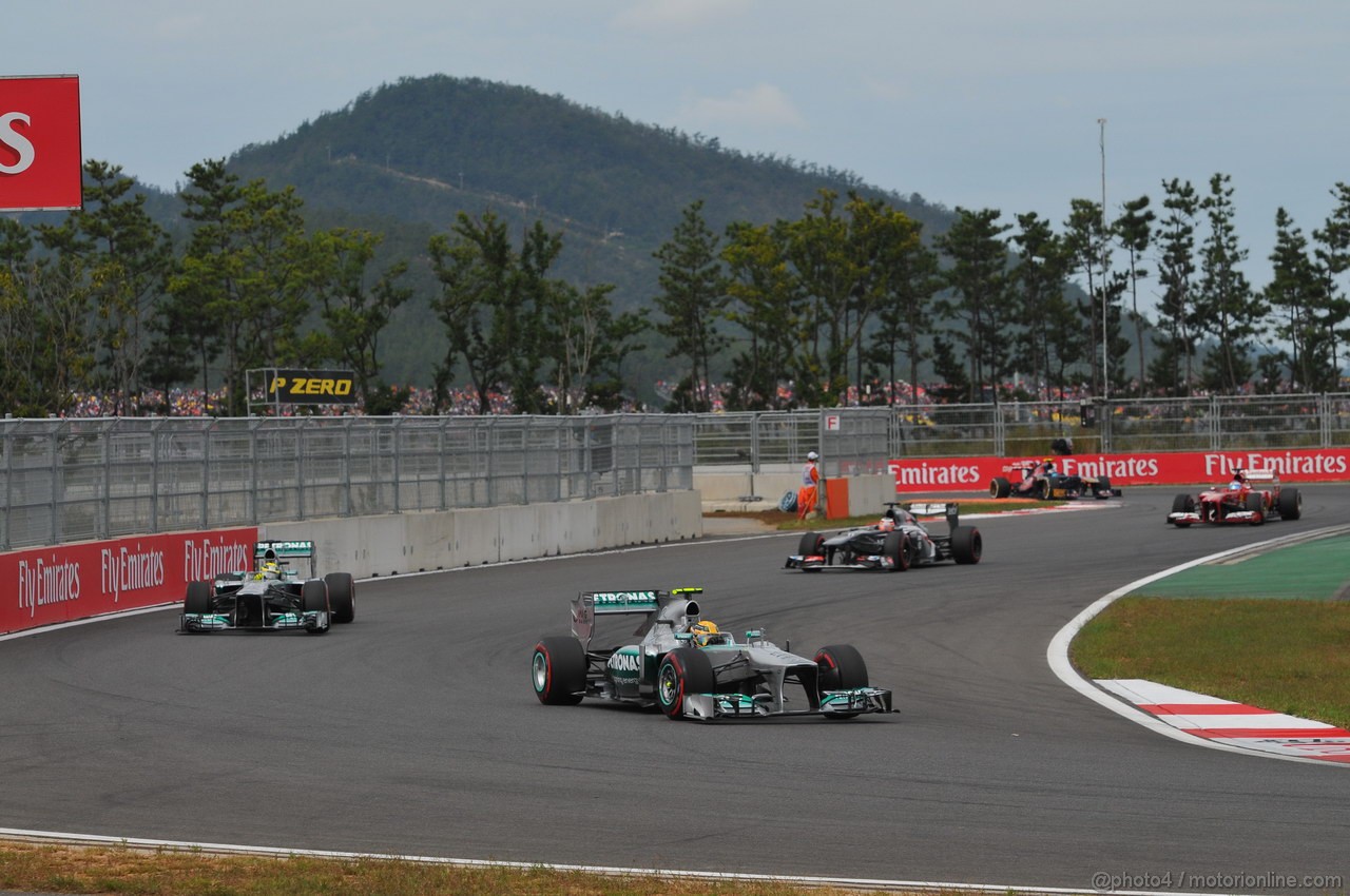 GP COREA, 06.10.2013- Gara: Lewis Hamilton (GBR) Mercedes AMG F1 W04 