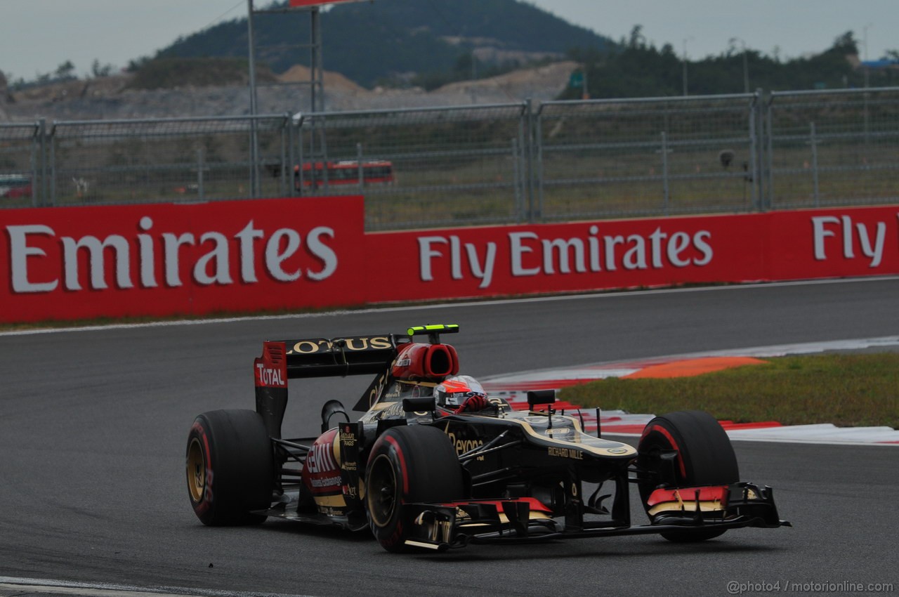 GP COREA, 06.10.2013- Gara: Romain Grosjean (FRA) Lotus F1 Team E21 