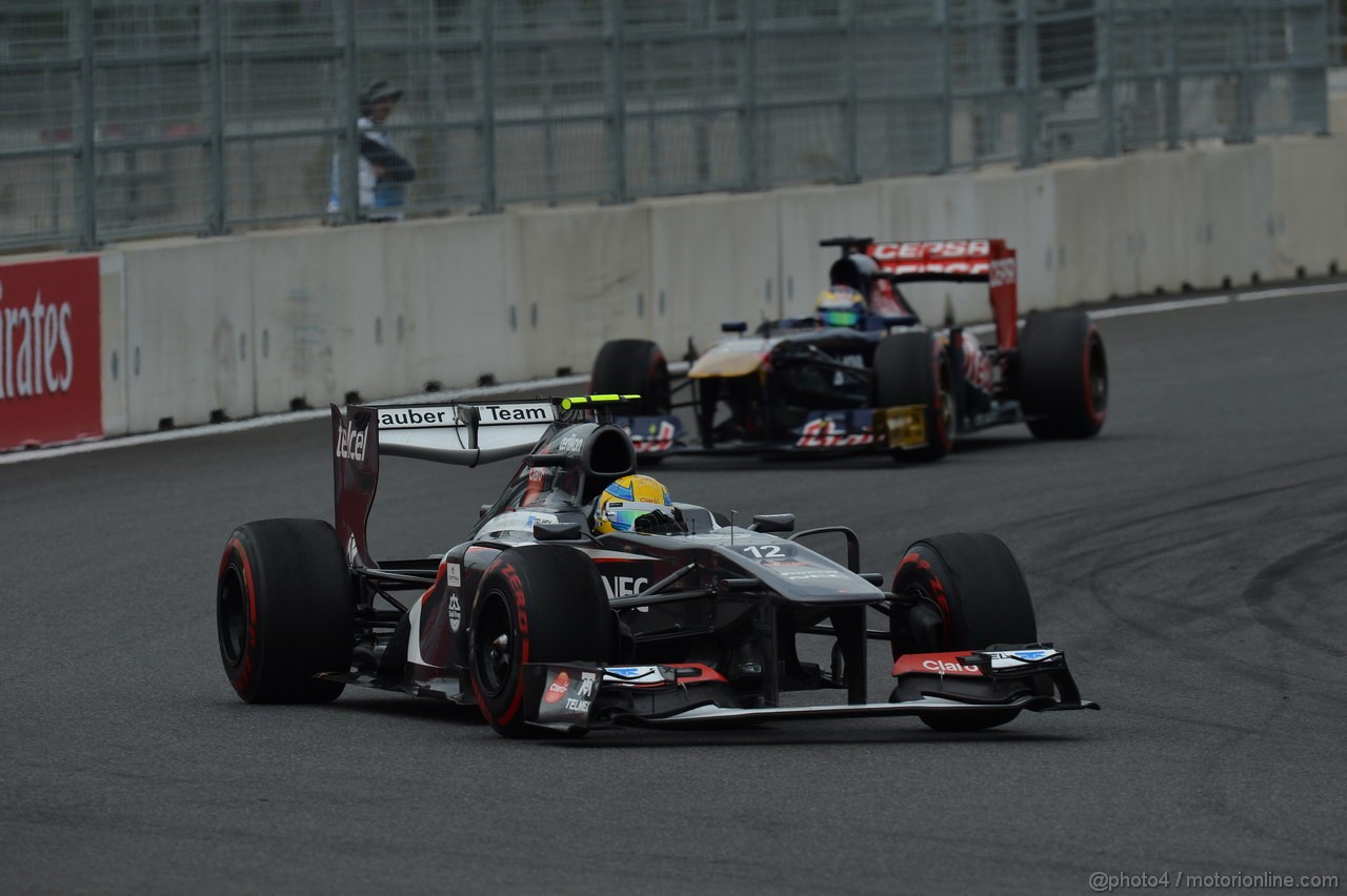 GP COREA, 06.10.2013- Gara: Esteban Gutierrez (MEX), Sauber F1 Team C32 