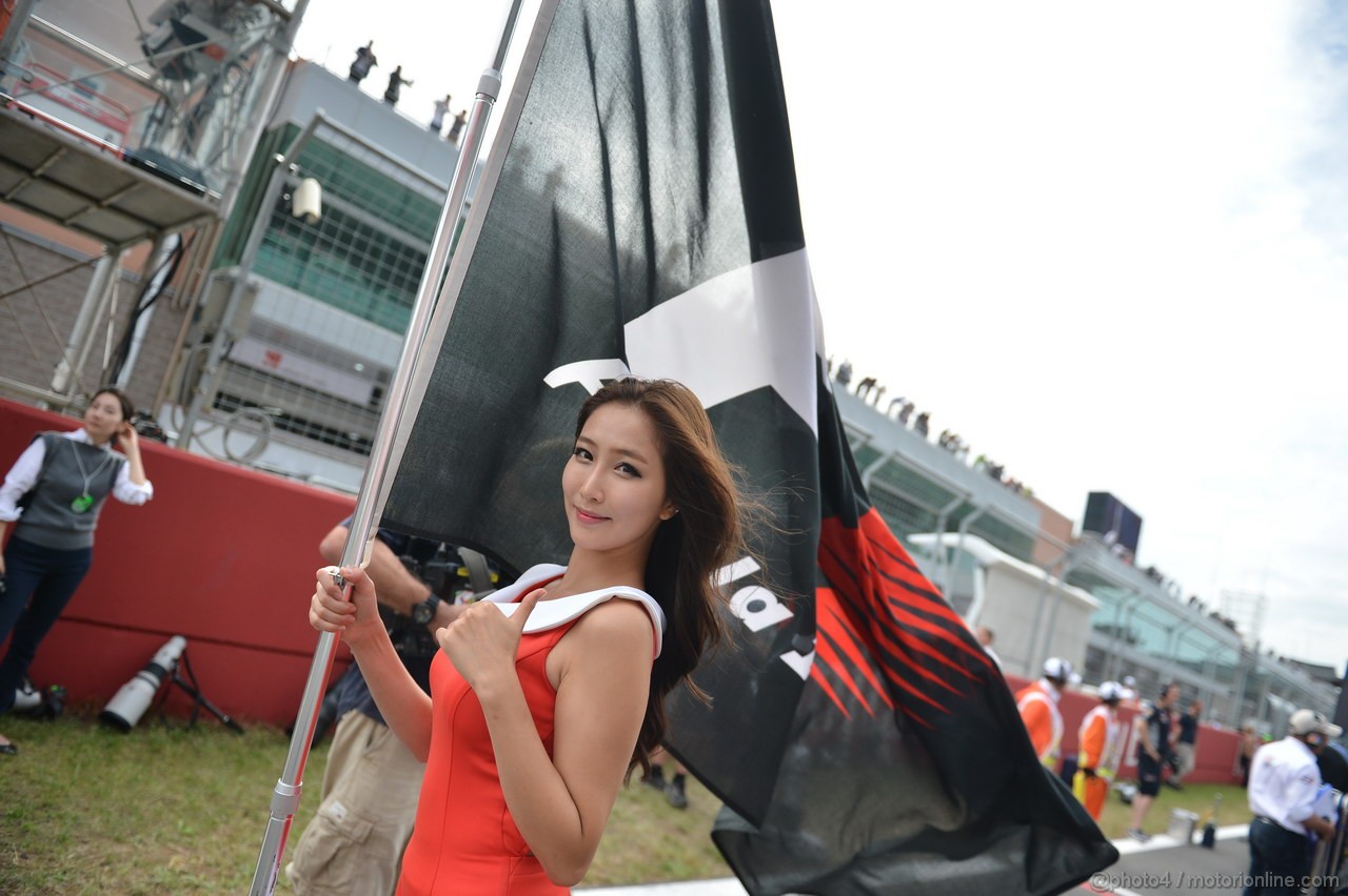 GP COREA, 06.10.2013- Gara: griglia girls
