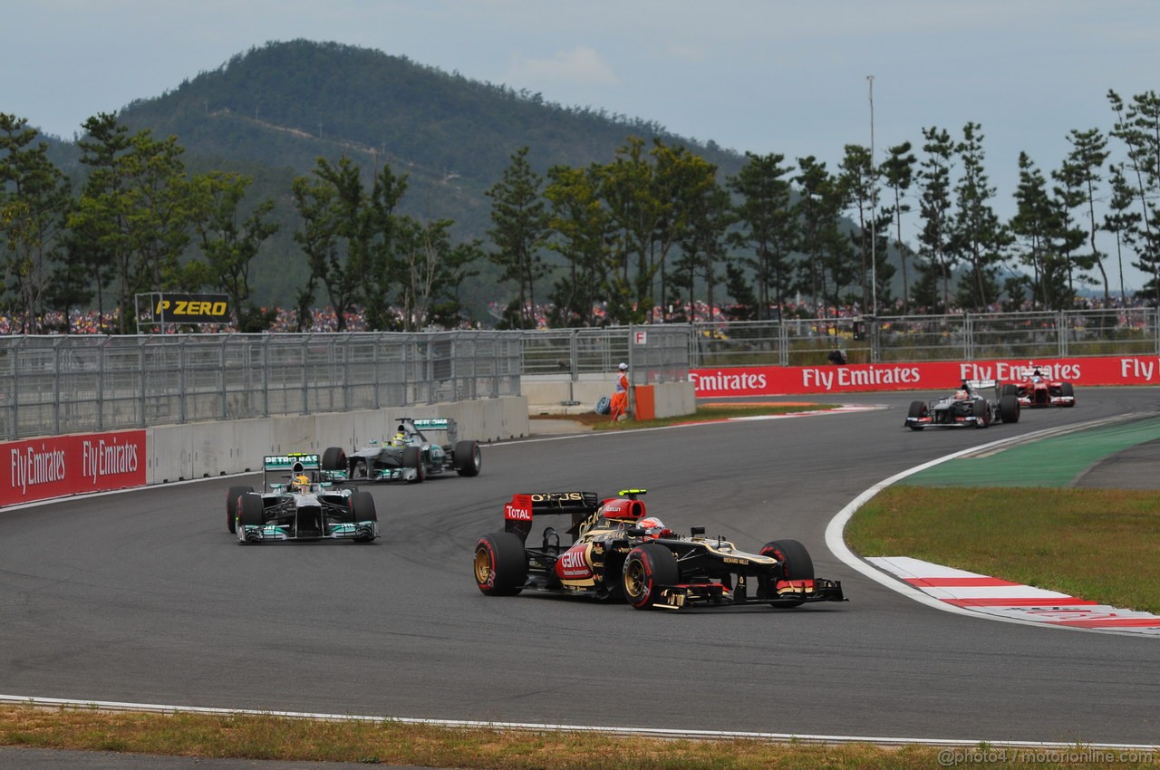 GP COREA, 06.10.2013- Gara: Romain Grosjean (FRA) Lotus F1 Team E21 