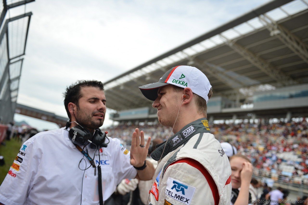 GP COREA, 06.10.2013- Gara: Nico Hulkenberg (GER) Sauber F1 Team C32 