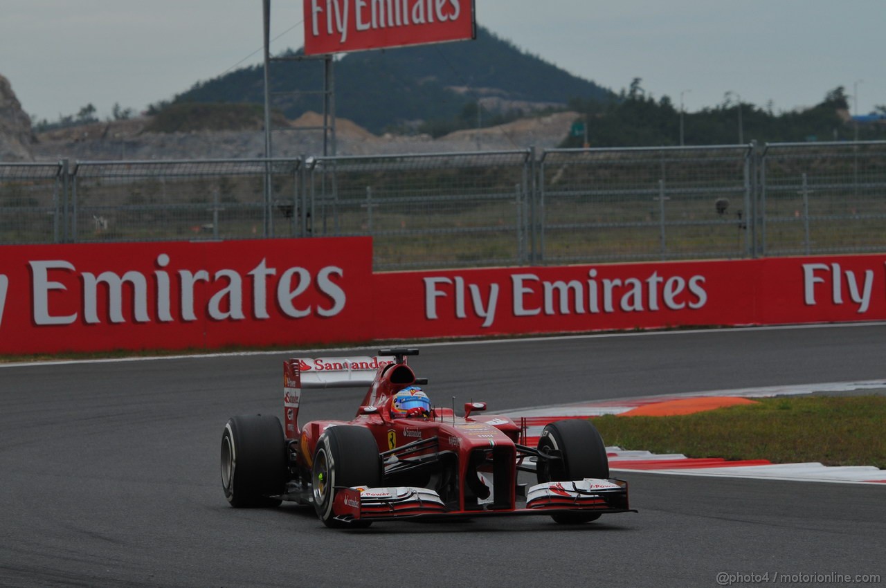 GP COREA, 06.10.2013- Gara: Fernando Alonso (ESP) Ferrari F138 