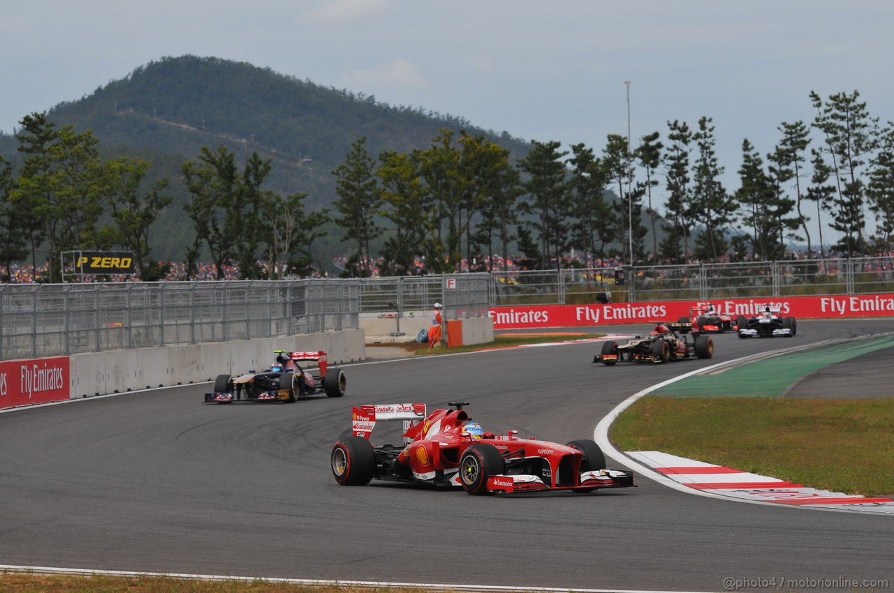 GP COREA, 06.10.2013- Gara: Fernando Alonso (ESP) Ferrari F138 