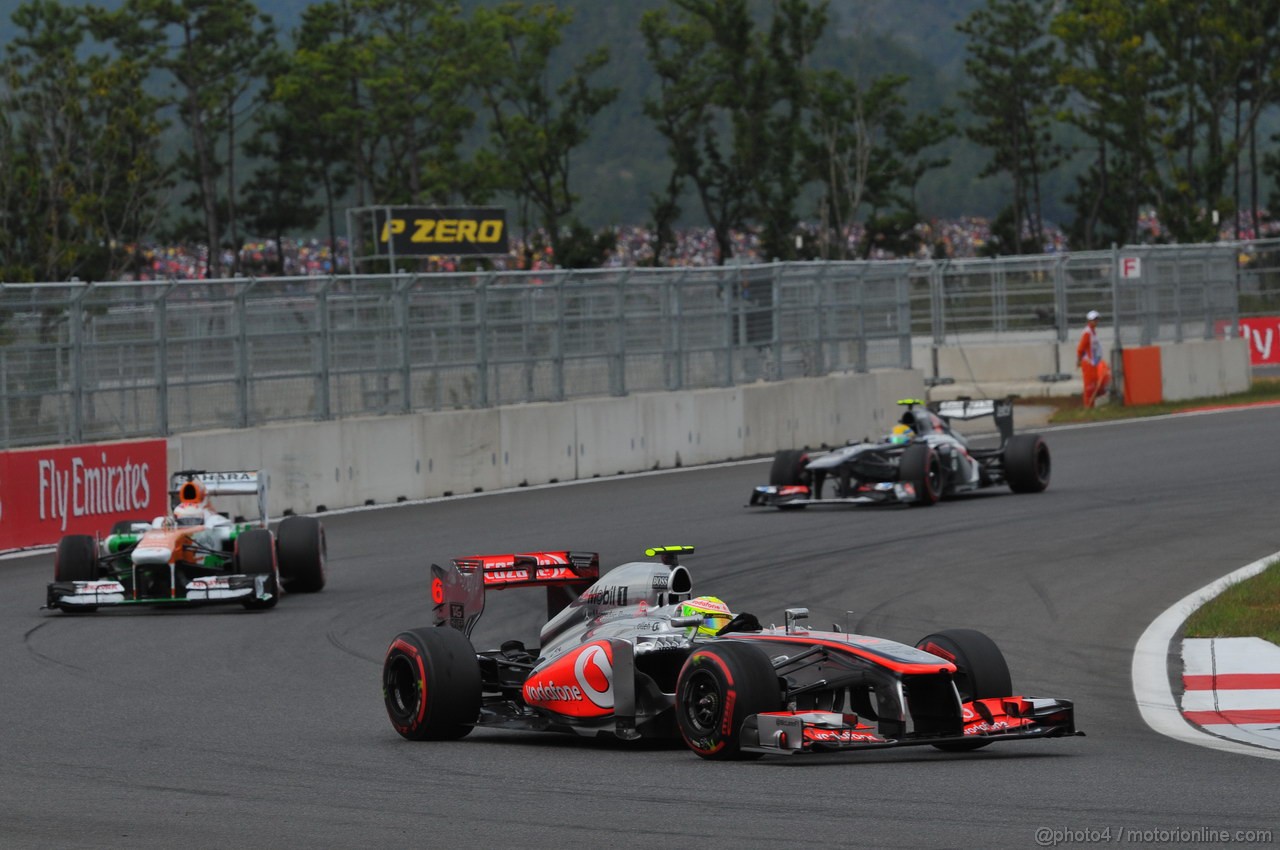 GP COREA, 06.10.2013- Gara: Sergio Perez (MEX) McLaren MP4-28 