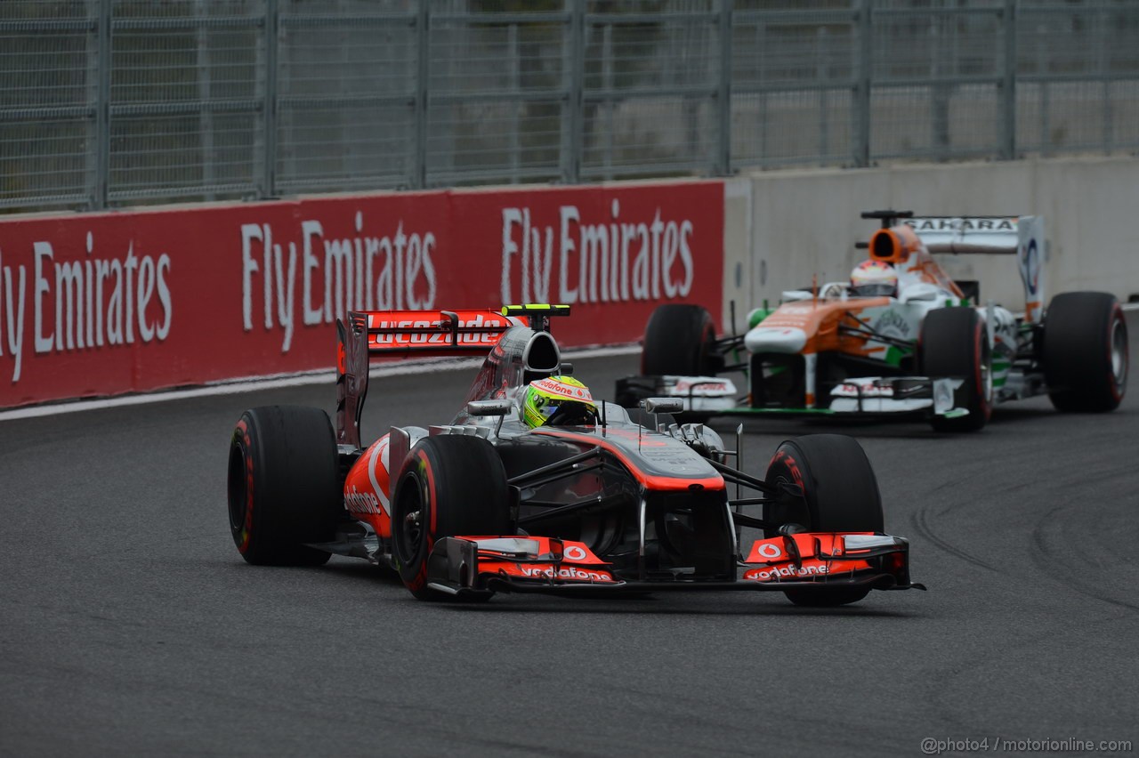 GP COREA, 06.10.2013- Gara: Sergio Perez (MEX) McLaren MP4-28 