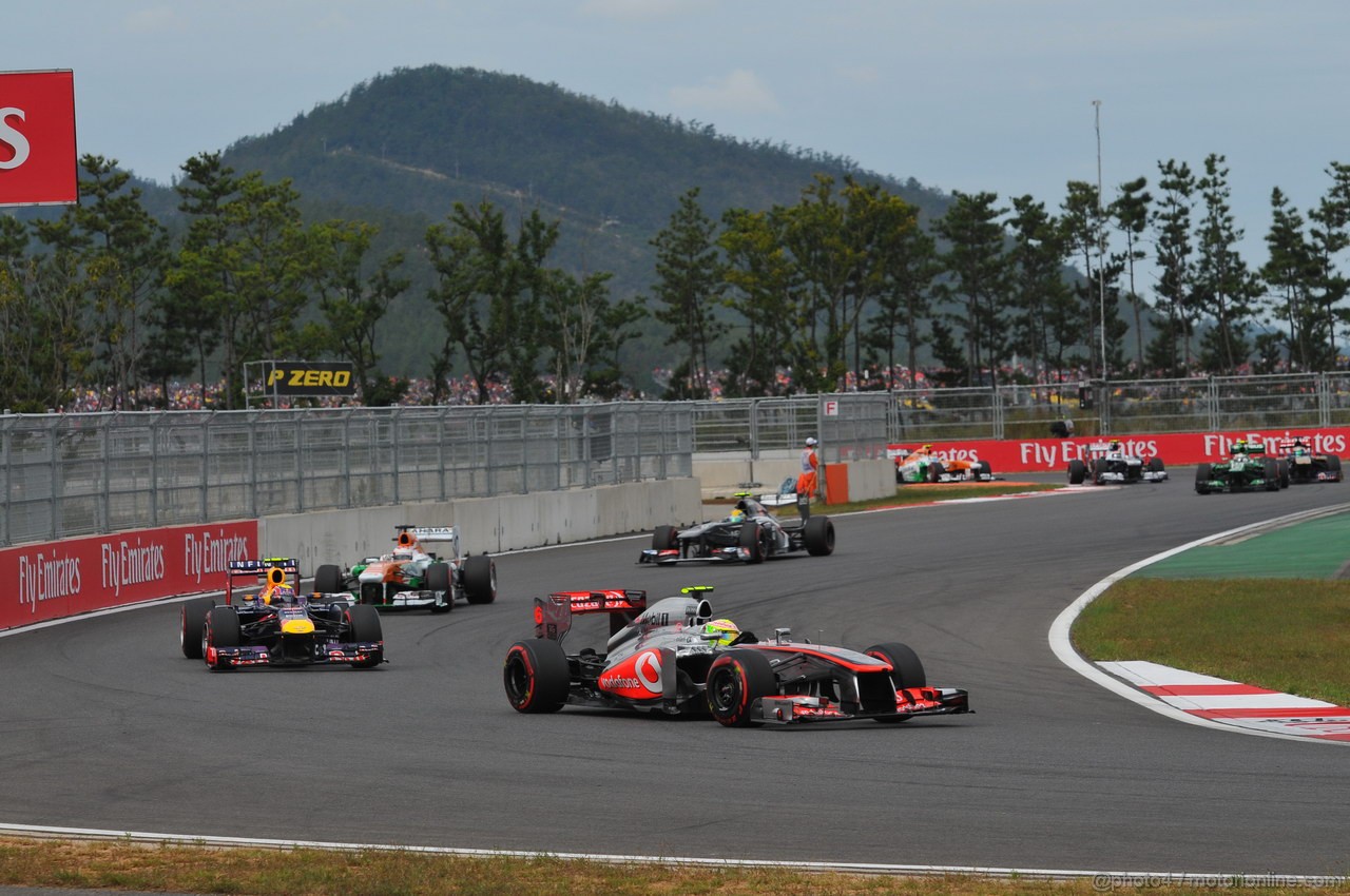 GP COREA, 06.10.2013- Gara: Sergio Perez (MEX) McLaren MP4-28 