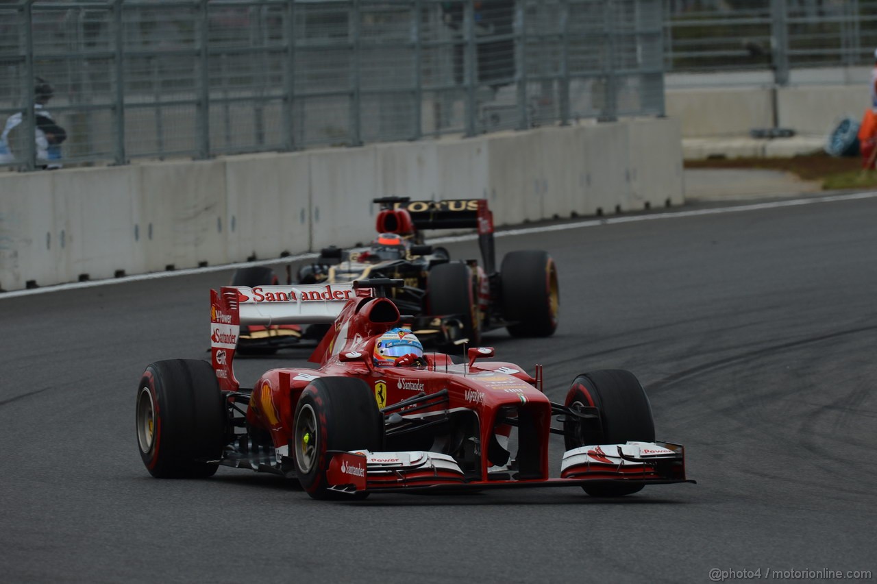 GP COREA, 06.10.2013- Gara: Fernando Alonso (ESP) Ferrari F138 